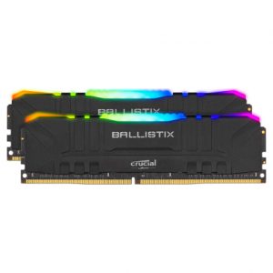 Memória RAM Crucial Ballistix RGB 16GB (2x8GB) DDR4-3600MHz CL16 Preta