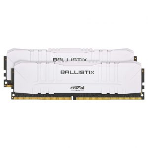 Memória RAM Crucial Ballistix Gaming 16GB (2x8GB) DDR4-3200MHz CL16 Branca